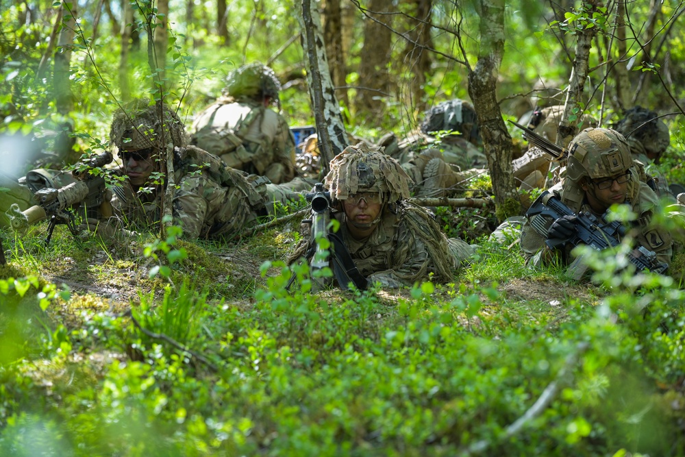 1-91 CAV, 173rd AB live fire exercise