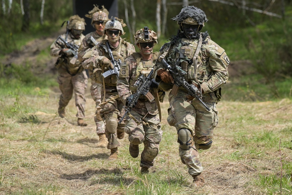 1-91 CAV, 173rd AB live fire exercise