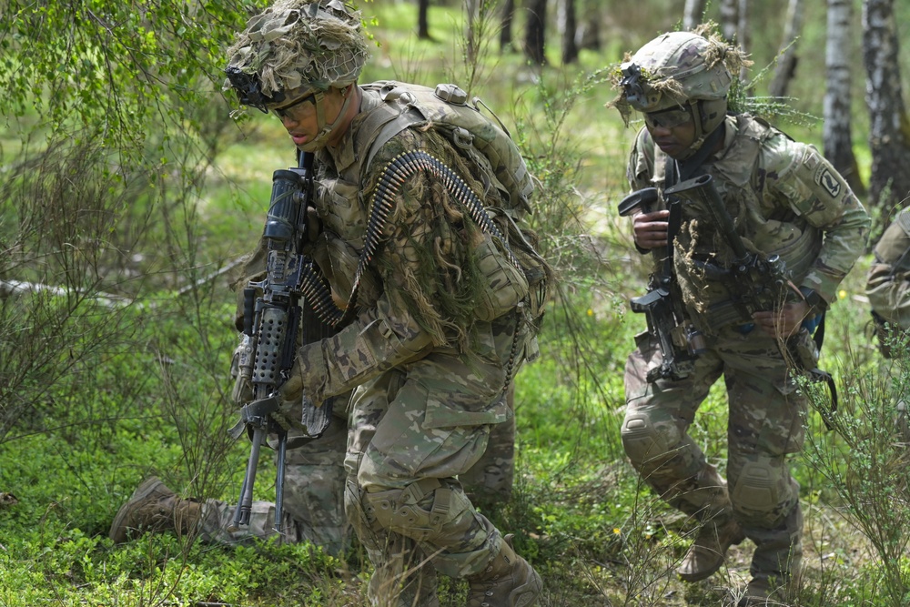 1-91 CAV, 173rd AB live fire exercise