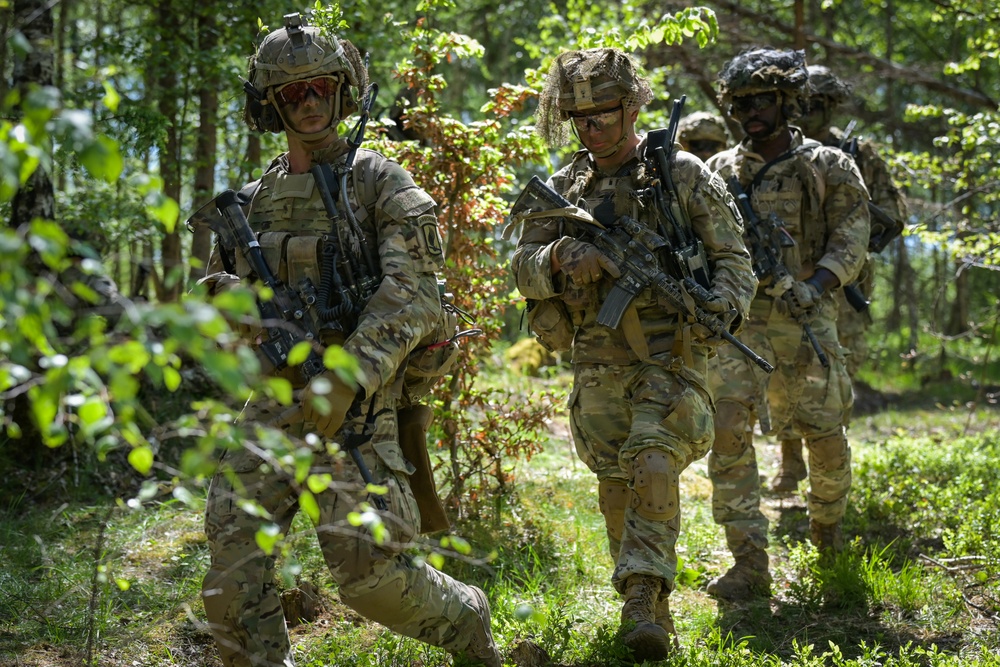 1-91 CAV, 173rd AB live fire exercise