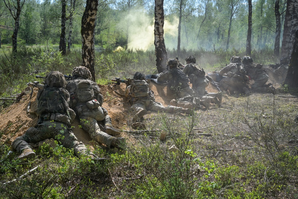 1-91 CAV, 173rd AB live fire exercise