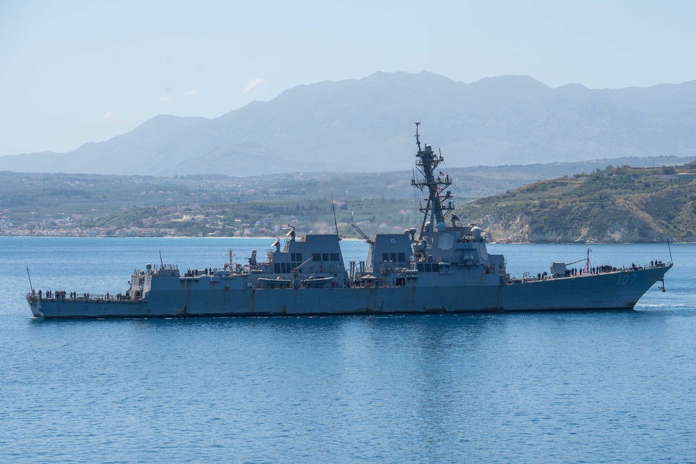 DVIDS - Images - USS Gravely (DDG 107) Arrives In The Port Of Souda Bay ...