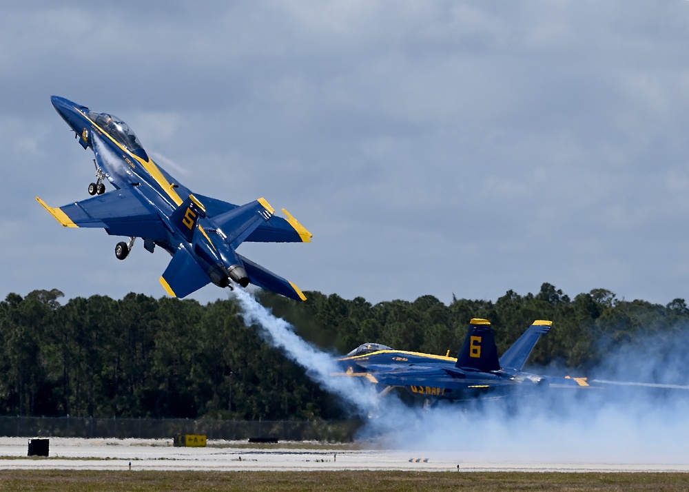 Blue Angels Perform in Vero Beach, Florida at the Vero Beach Air Show