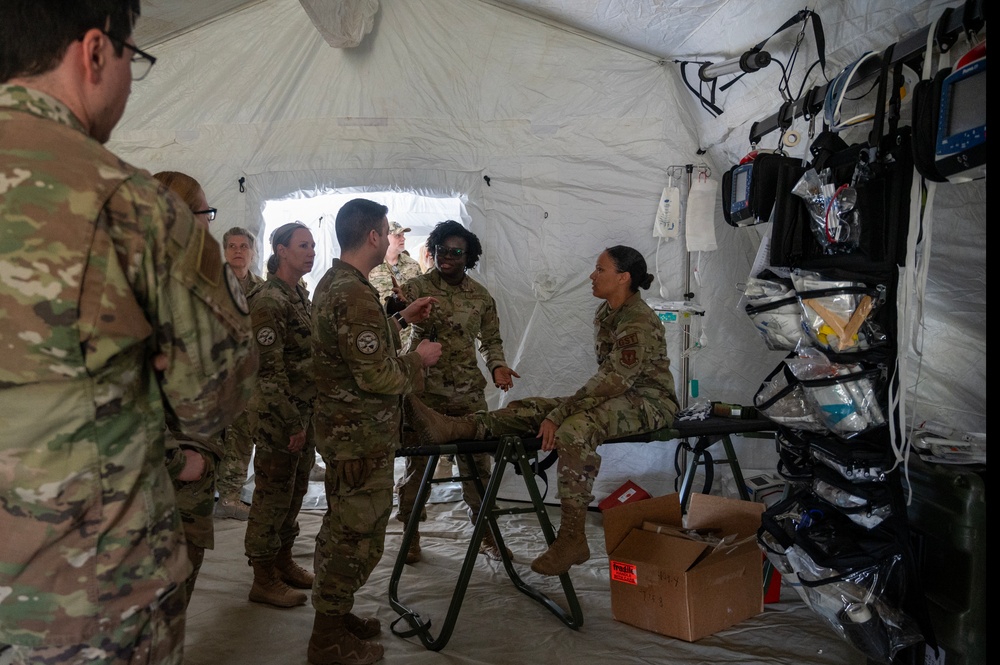 U.S. Air Force medical personnel prepare for Vigorous Warrior 24