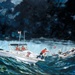 US Coast Guard Art Program 2001 Collection, Object Id # 200134, "Rough Water Rescue," Edward Condra III