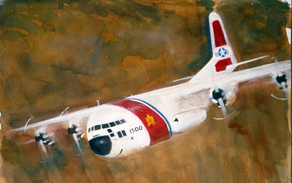 US Coast Guard Art Program 2001 Collection, Object Id # 200156, "Rescue," Herb Mott