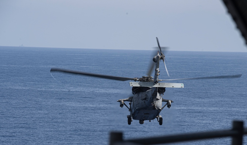 Vice Adm. Thomas Ishee Visits USS Dwight D. Eisenhower in the Mediterranean Sea