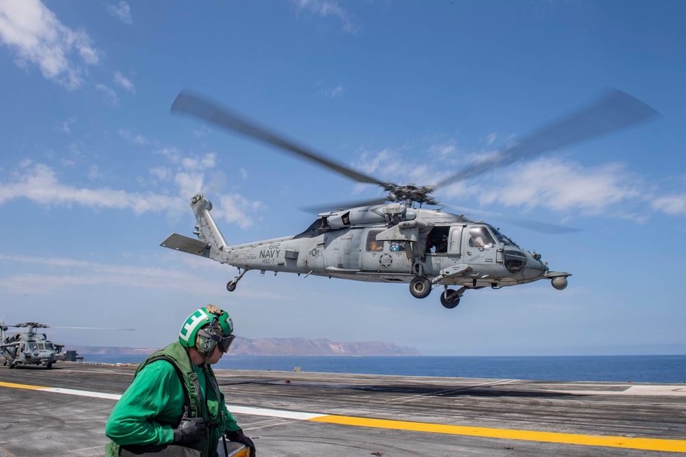 Vice Adm. Thomas Ishee Visits USS Dwight D. Eisenhower in the Mediterranean Sea