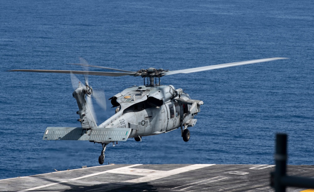 Vice Adm. Thomas Ishee Visits USS Dwight D. Eisenhower in the Mediterranean Sea