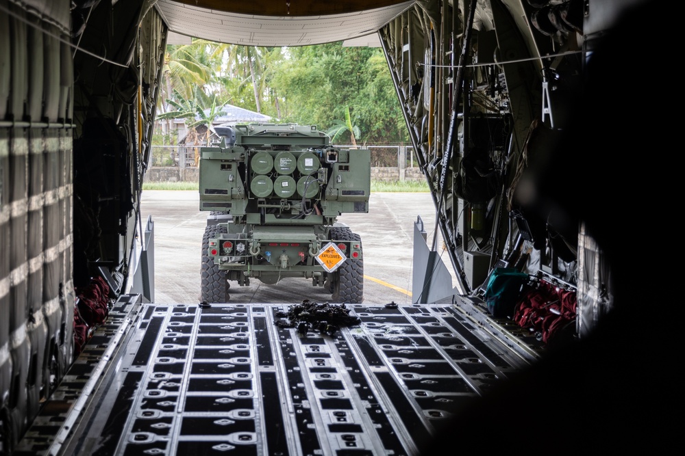 Balikatan 24: 1st Multi-Domain Task Force High Mobility Rocket System Unload