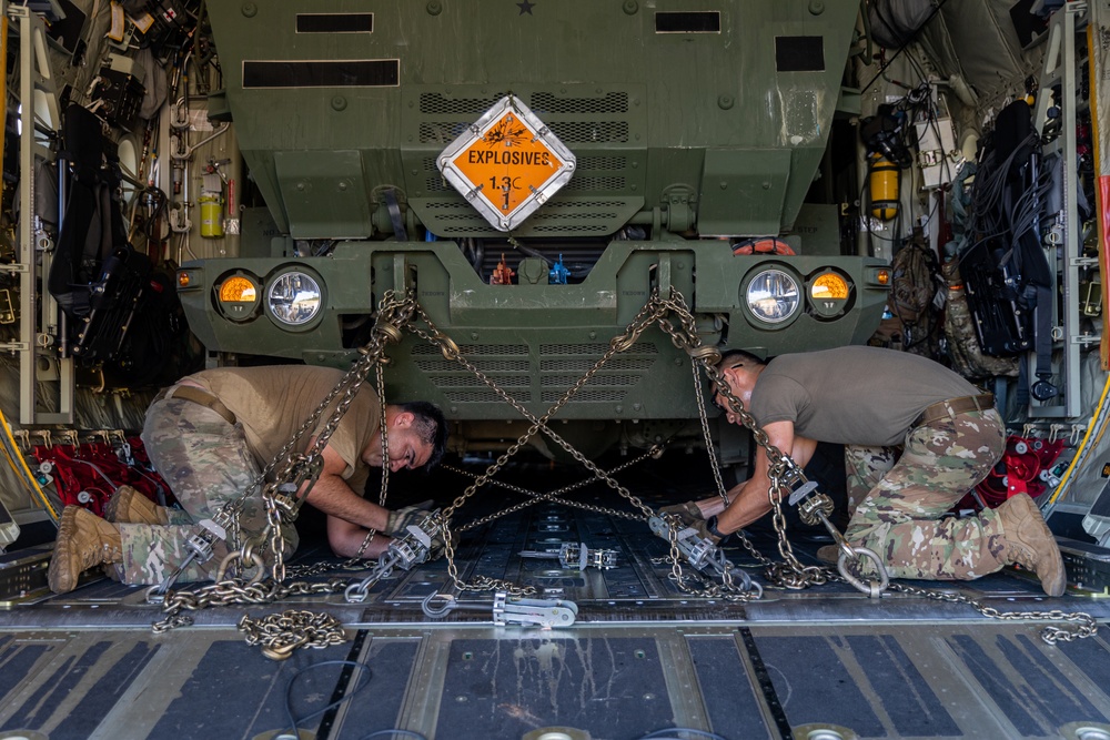 Balikatan 24: 1st Multi-Domain Task Force High Mobility Rocket System Load