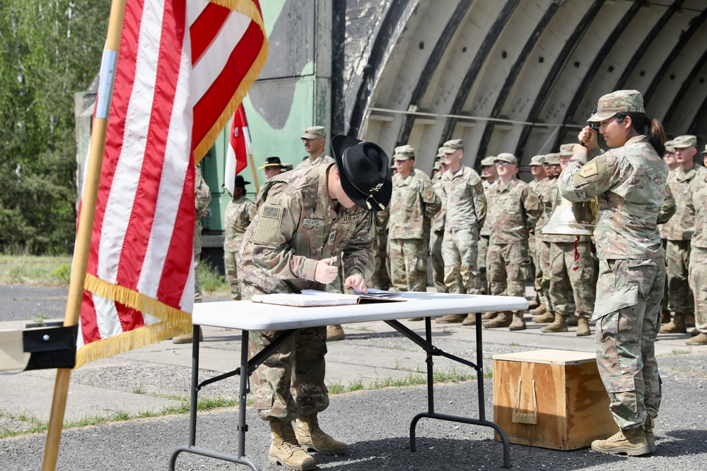 Echo Troop Task Force Saber Change of Command Ceremony