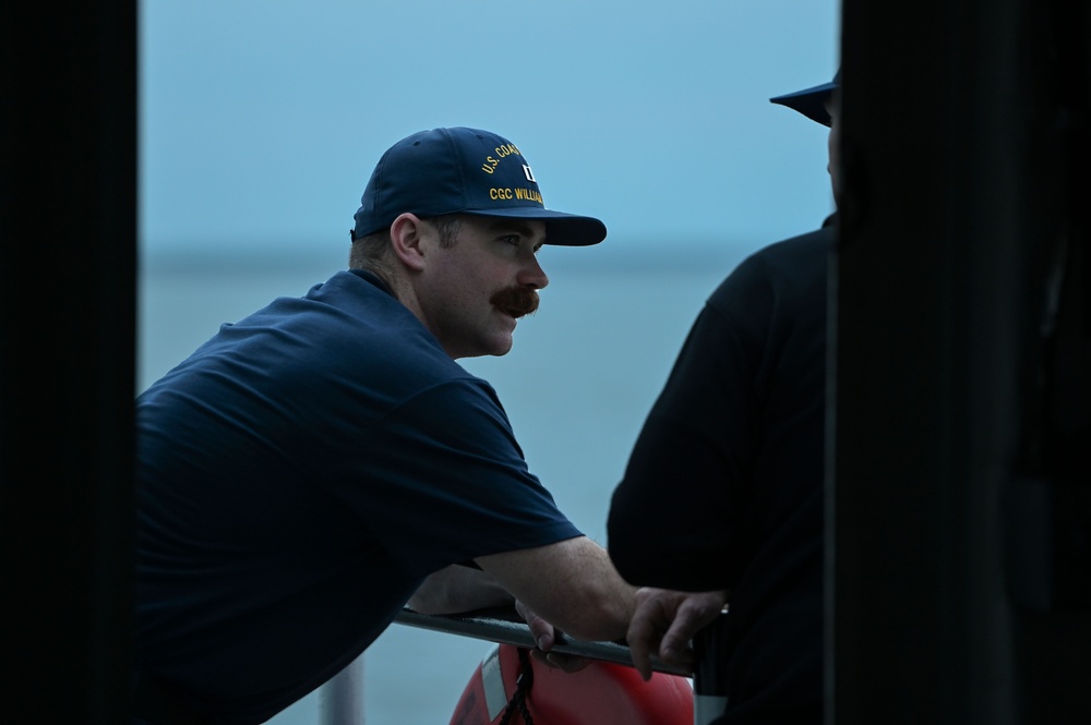 USCGC William Tate night watch