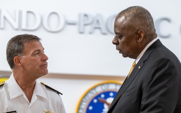 Secretary Austin arrives at U.S. Indo-Pacific Command