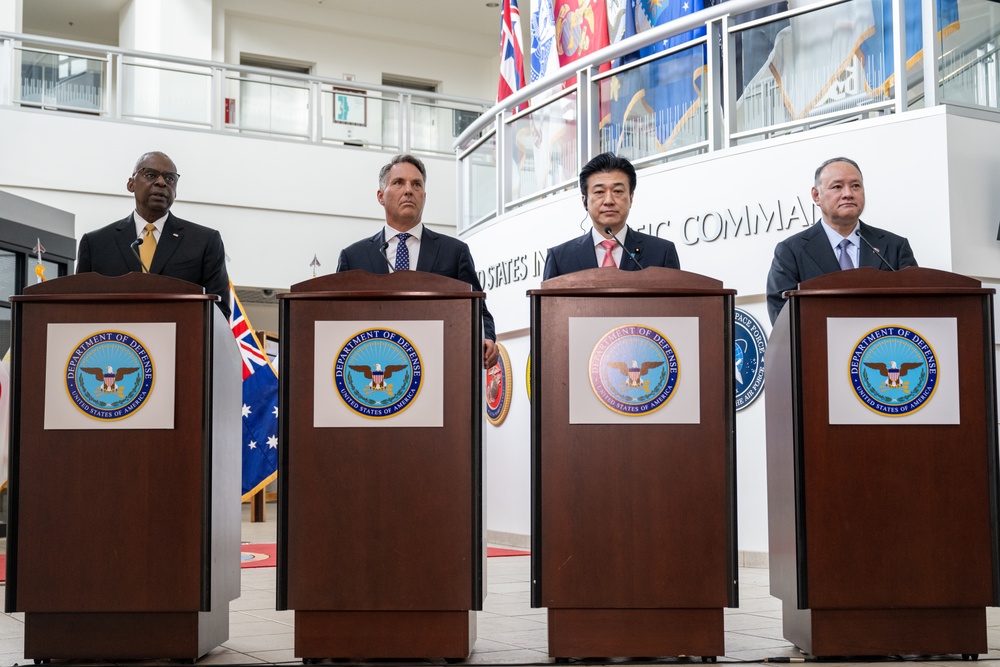 US, Aus, Phil, Japan multilateral press briefing