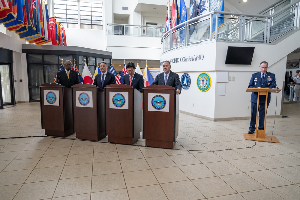 US, Aus, Phil, Japan multilateral press briefing