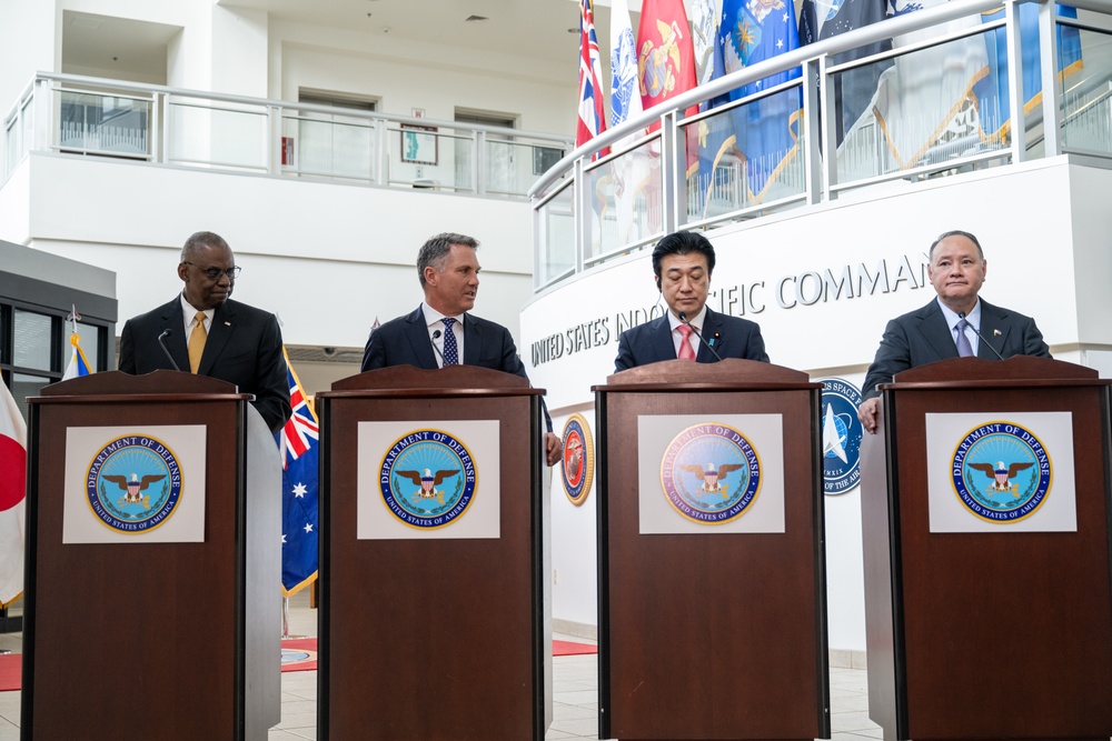 US, Aus, Phil, Japan multilateral press briefing