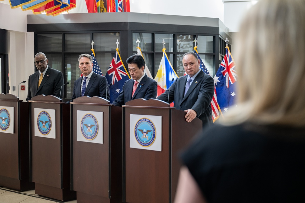 US, Aus, Phil, Japan multilateral press briefing