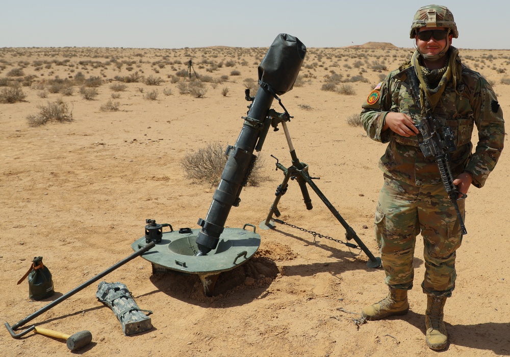 African Lion 2024 features 1st Battalion, 175th Infantry Regiment, at the mortar range