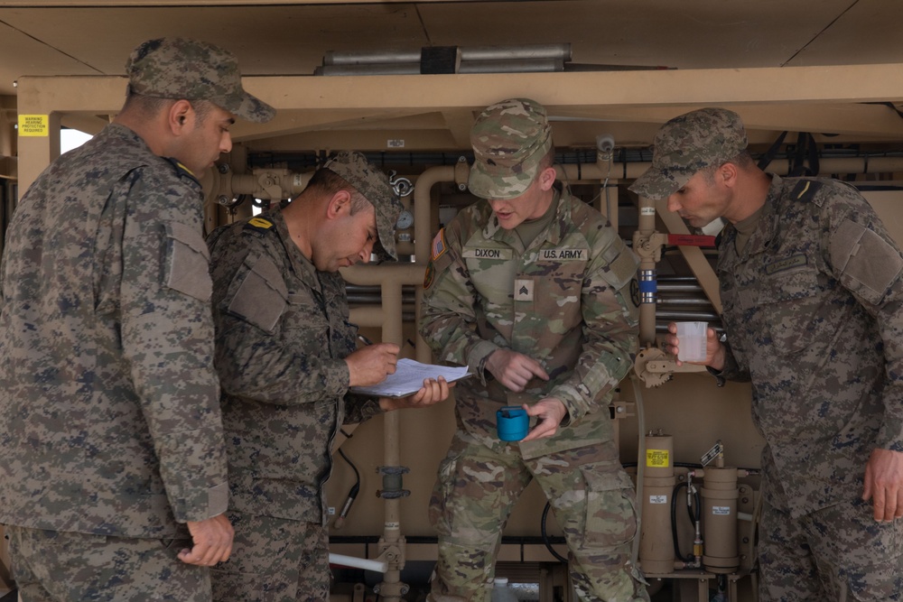 651st Quartermaster Company conducts water purification at African Lion 2024