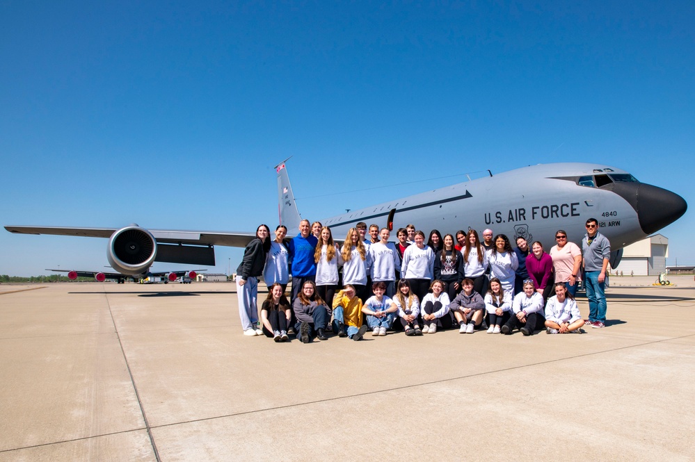 Newark High School JROTC orientation flight