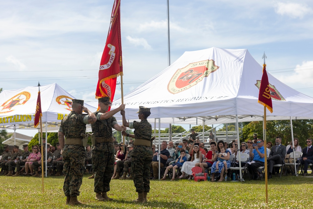 Combat Logistics Battalion 26 Change of Command