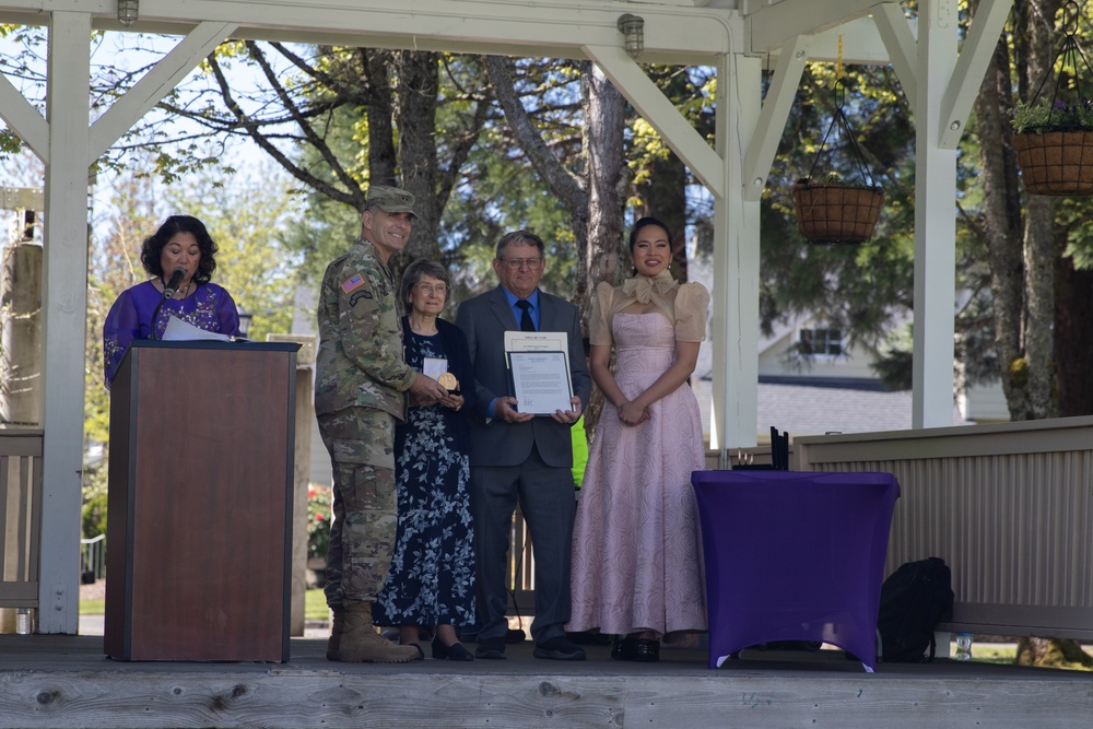 DuPont Purple Heart City and Congressional Gold Medal Ceremony