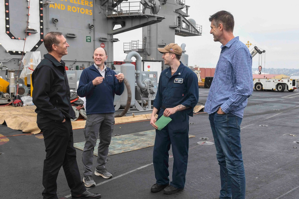 Raytheon Australian Company Tours USS Carl Vinson (CVN 70)