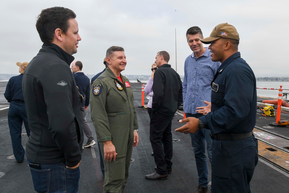 Raytheon Australian Company Tours USS Carl Vinson (CVN 70)