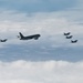 U.S Air Force KC-46, Italian KC-767, and F-2000 fly together for RF-A