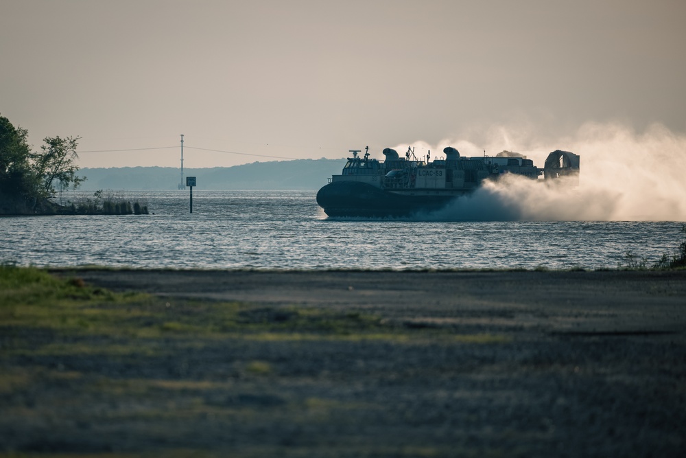 U.S. Marines and Sailors conduct the Annual Amphibious Mobility Exercise at MCAF