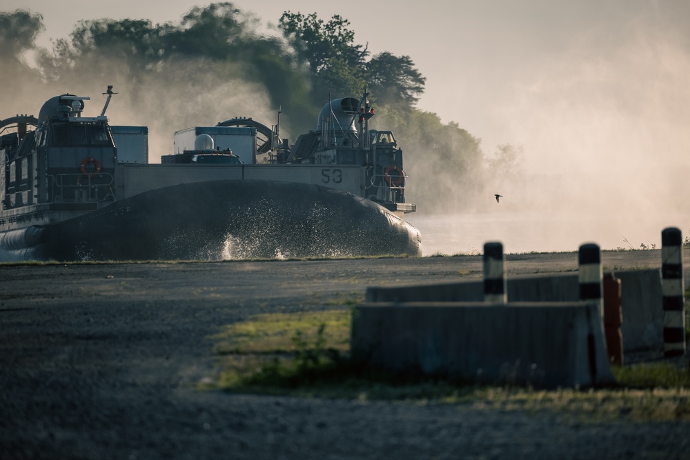 U.S. Marines and Sailors conduct the Annual Amphibious Mobility Exercise at MCAF