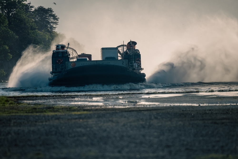 U.S. Marines and Sailors conduct the Annual Amphibious Mobility Exercise at MCAF