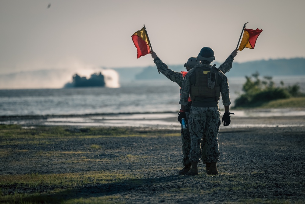 U.S. Marines and Sailors conduct the Annual Amphibious Mobility Exercise at MCAF
