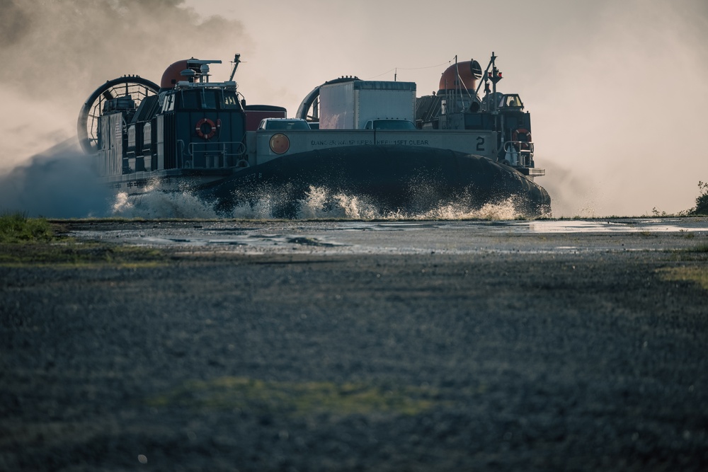 U.S. Marines and Sailors conduct the Annual Amphibious Mobility Exercise at MCAF