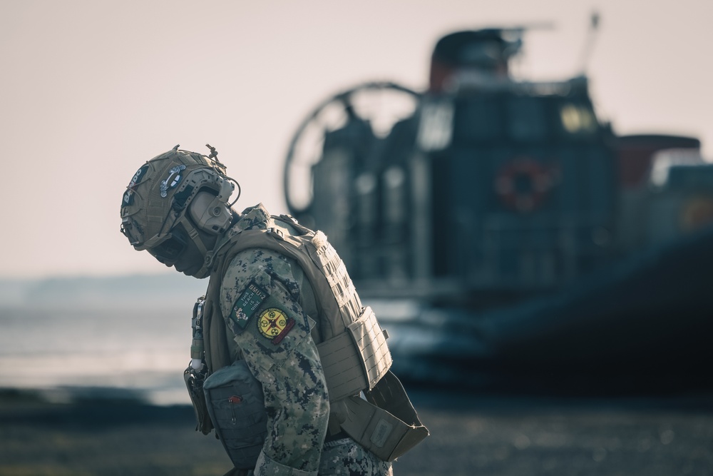 U.S. Marines and Sailors conduct the Annual Amphibious Mobility Exercise at MCAF