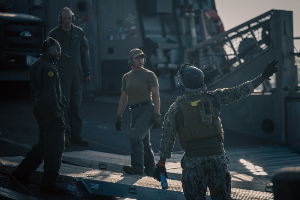 U.S. Marines and Sailors conduct the Annual Amphibious Mobility Exercise at MCAF