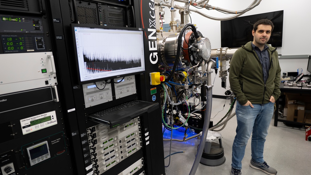 Dr. Thaddeus (Tadj) Asel focuses on the growth of oxide semiconductor materials such as Gallium Oxide to address the need for smaller and higher power electronics.