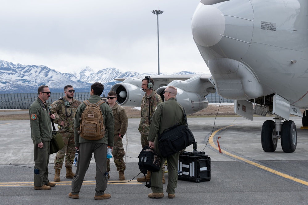Aircrew conducts pre-flight operations for RF-A 24-1