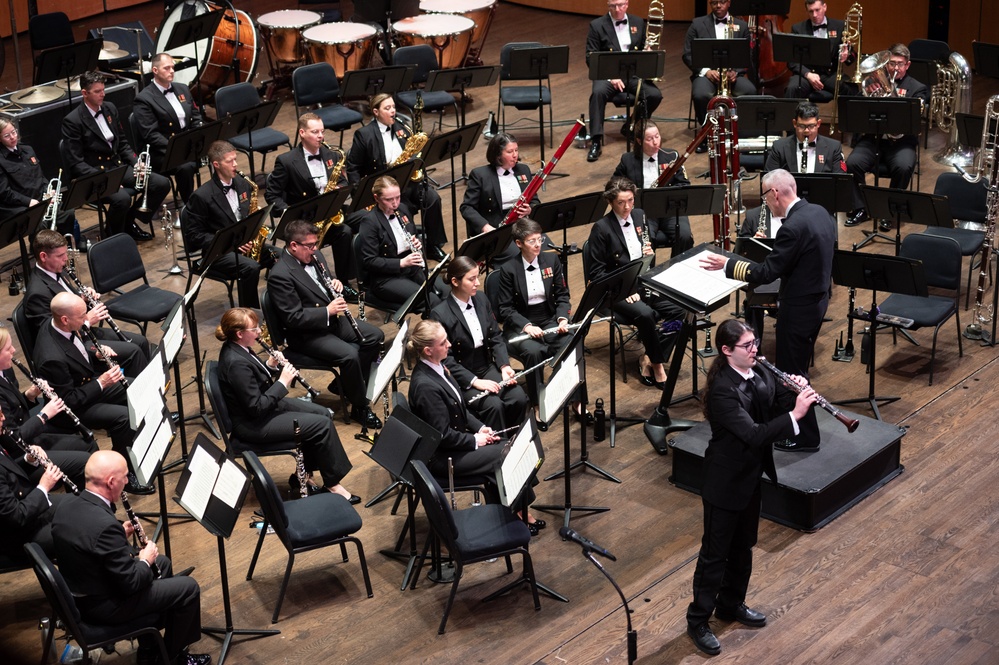 Navy Band Performs with Winners of Young Artist Solo Competition.