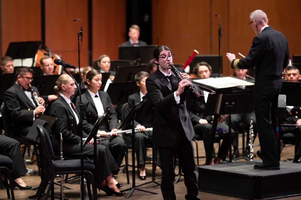 Navy Band Performs with Winners of Young Artist Solo Competition.