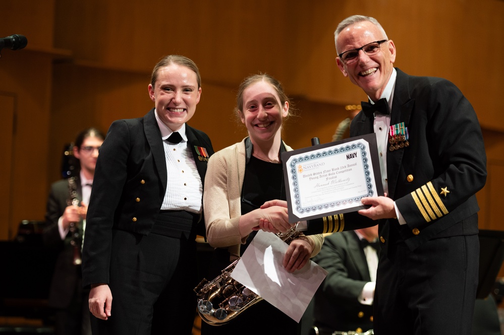 Navy Band Performs with Winners of Young Artist Solo Competition.