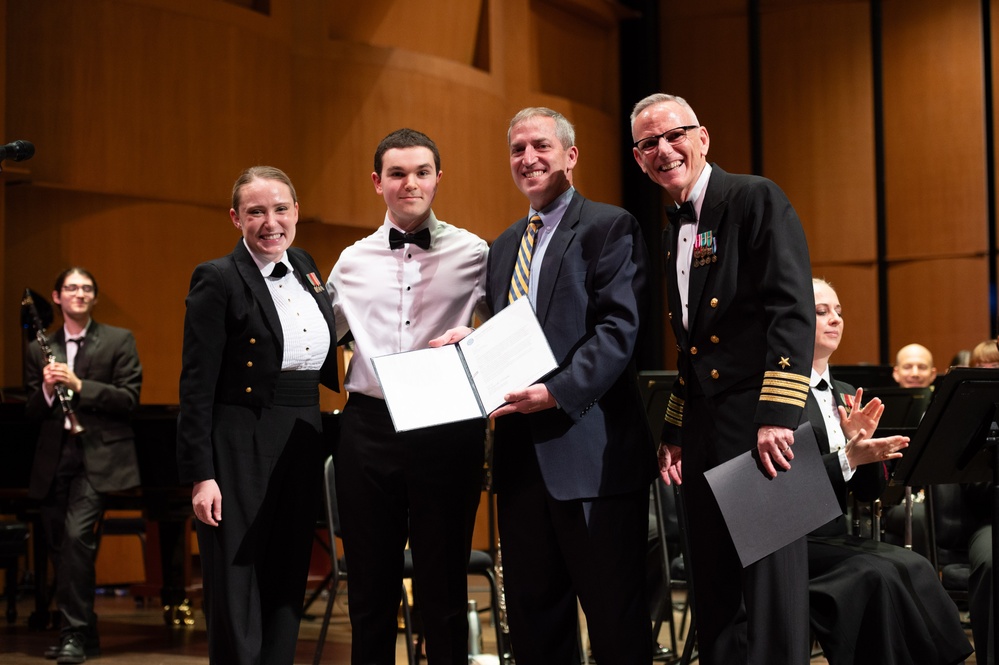 Navy Band Performs with Winners of Young Artist Solo Competition.