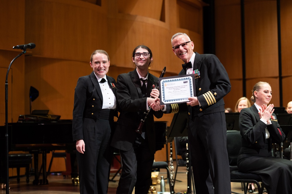 Navy Band Performs with Winners of Young Artist Solo Competition.