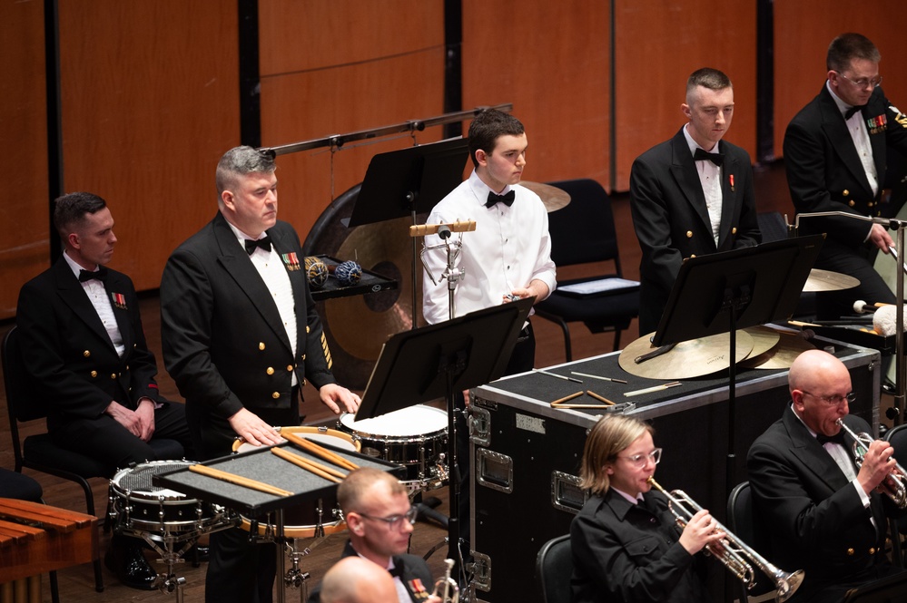 Navy Band Performs with Winners of Young Artist Solo Competition.