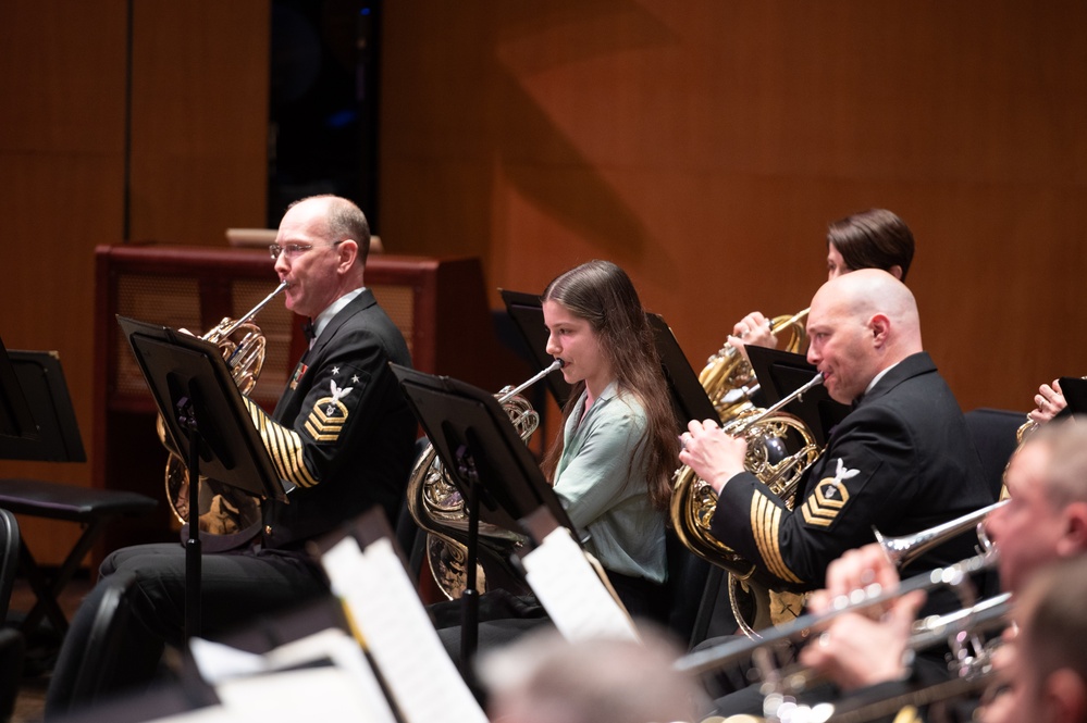 Navy Band Performs with Winners of Young Artist Solo Competition.