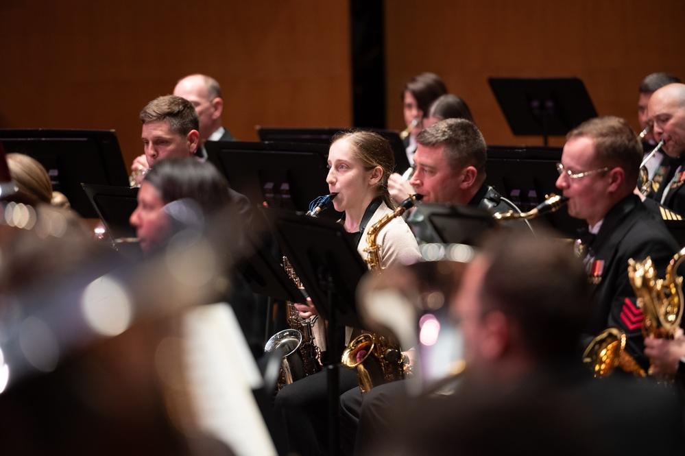 Navy Band Performs with Winners of Young Artist Solo Competition.