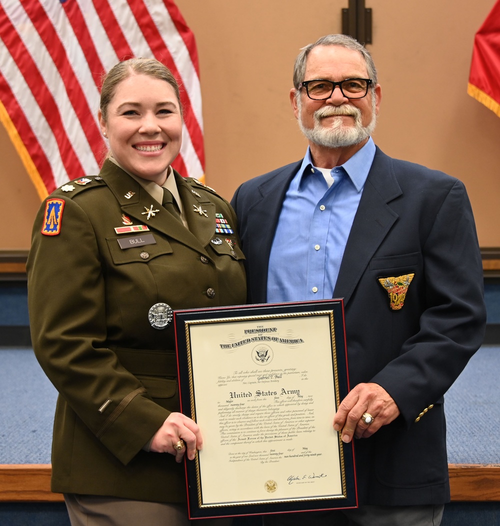 Capt. Gabriel Bull promoted to Major