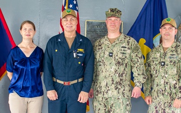 Capt. Dave Matvay, OPNAV N9IR, Integrated Warfare, Readiness Branch, Visits Frank Cable