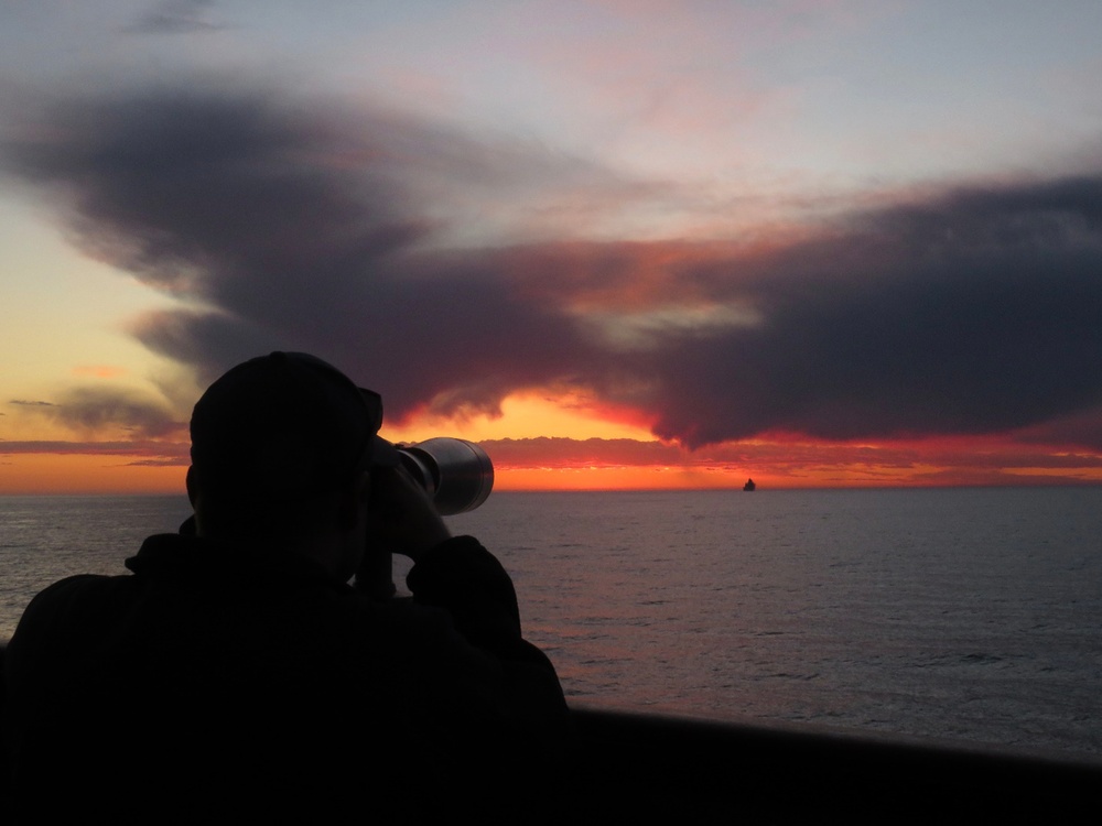 U.S. Coast Guard Cutter Active crew patrols the Eastern Pacific